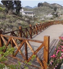 廣安水上棧道及欄桿、水車(chē)木結(jié)構(gòu)工程